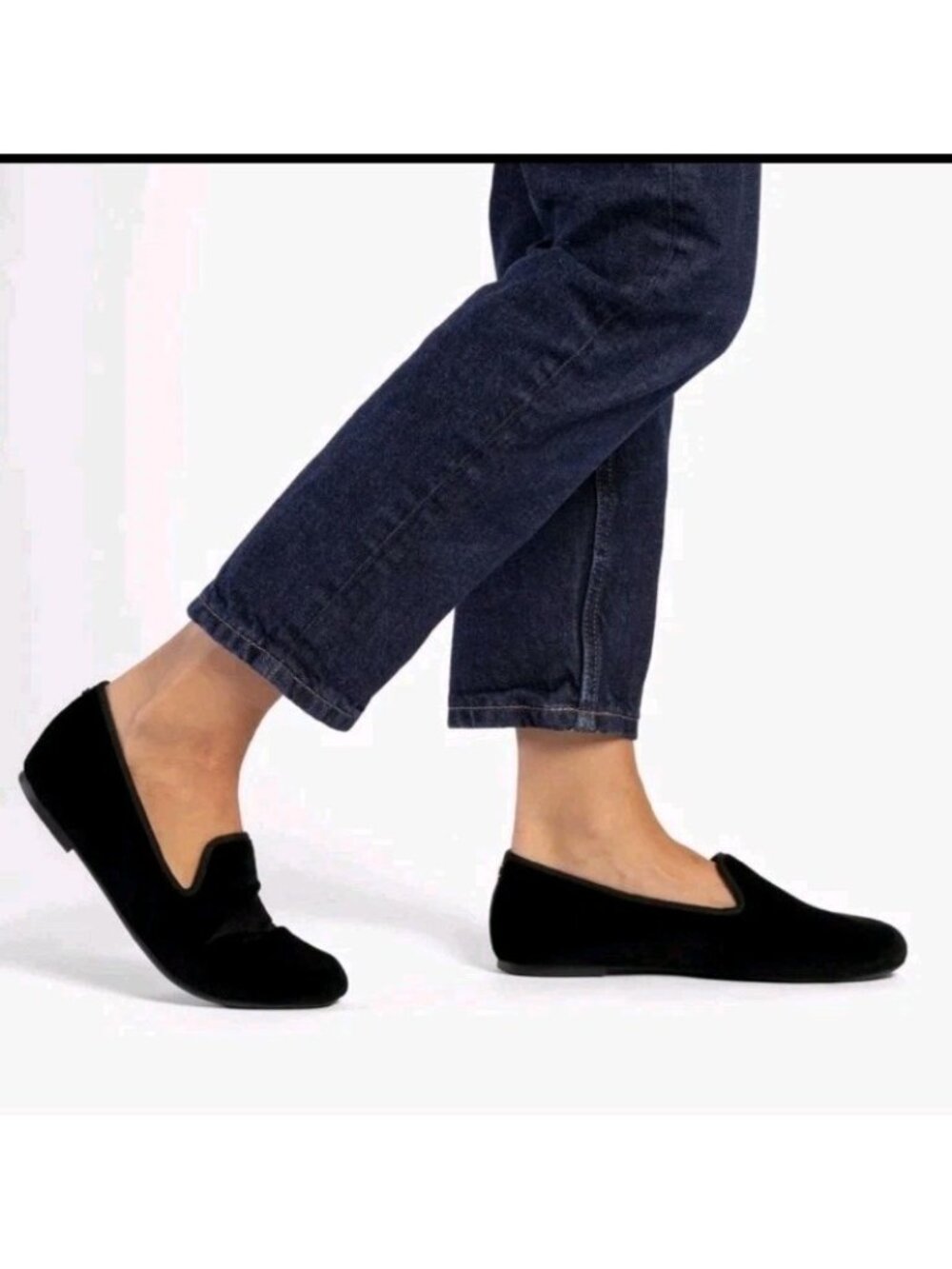 Birdies The Starling Velvet Loafer Flat Black 9.5
